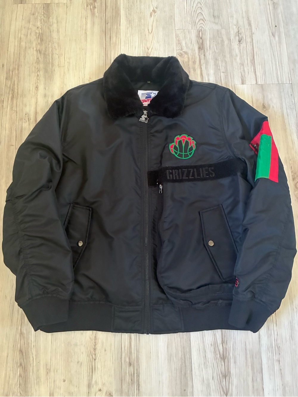 Men’s Starter x Ty Mopkins Black Memphis Grizzlies Black History Month Jacket
